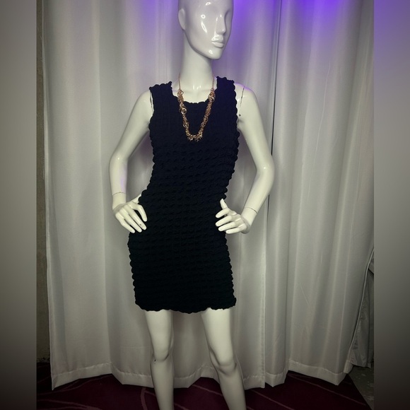 NWT Bubble Jersey Sleeveless Mini Dress - Picture 3 of 5